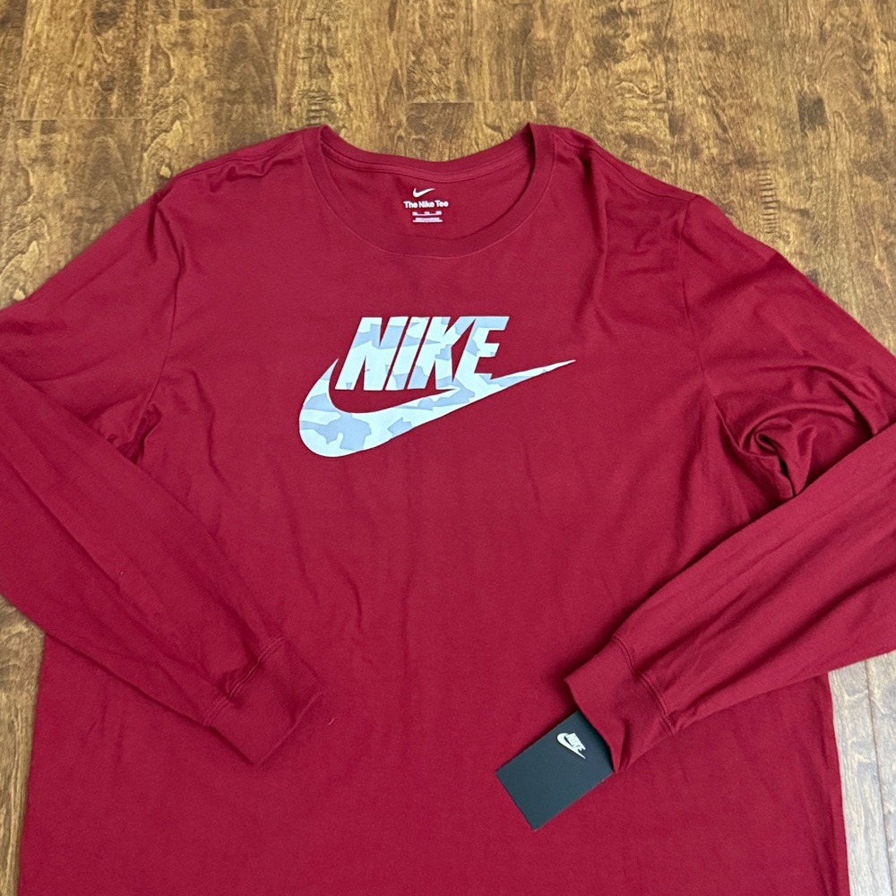 Nike Team Crimson Long Sleeve Tee Size XXL - Picture 3 of 17